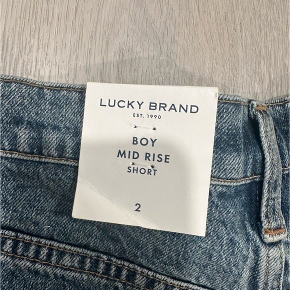 lucky brand boy short mid rise jean shorts. - Picture 3 of 3